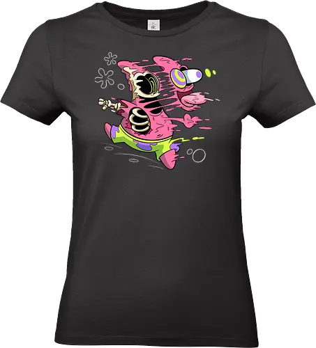 Freaky Stern - Psychedelische Chaos-Kreatur - freaky star, rosa kreatur, horror kunst, creepy cartoon, skelett kunst, body horror, patrick star, seltsame kreatur, dark cartoon, surreal art, Sponge, patrick horror, patrick freaky, patrick star fan art, spongebob horror, cartoon horror, creepy art, horror cartoon, skeleton art, seltsamer charakter, geek art, body horror, dark art, surreal art, creepy cartoon, patrick star art, geek art, pop culture, weird art, psychedelic art, creepy art, monster design, horror cartoon - Standard T-Shirt (Frauen)