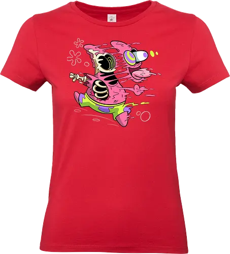 Freaky Stern - Psychedelische Chaos-Kreatur - freaky star, rosa kreatur, horror kunst, creepy cartoon, skelett kunst, body horror, patrick star, seltsame kreatur, dark cartoon, surreal art, Sponge, patrick horror, patrick freaky, patrick star fan art, spongebob horror, cartoon horror, creepy art, horror cartoon, skeleton art, seltsamer charakter, geek art, body horror, dark art, surreal art, creepy cartoon, patrick star art, geek art, pop culture, weird art, psychedelic art, creepy art, monster design, horror cartoon - Standard T-Shirt (Frauen)