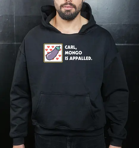 Mongo is Appalled - Dungeon crawler, Dungeon Crawler Carl, dcc, princess donut, mongo, litrpg, crawlers - Cropped Hoodie