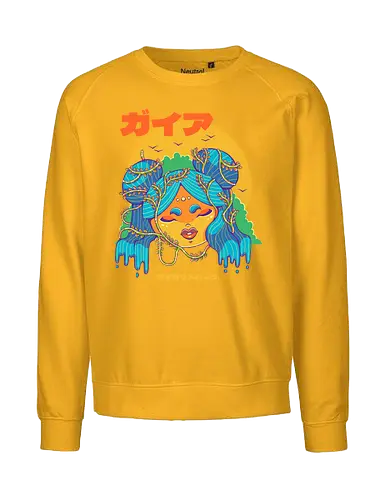 MOTHER NATURE - nature, earth, planet, green, gaia, mother nature, plants - Fairtrade Sweatshirt