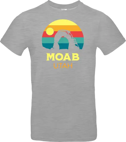 Moab Utah Wüsten Landschaft Sonnenuntergang Outdoor Abenteuer - Standard T-Shirt