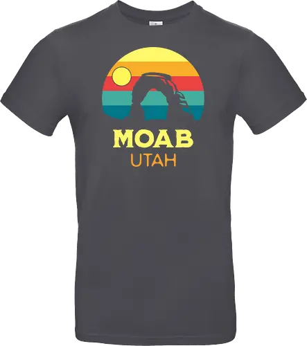 Moab Utah Wüsten Landschaft Sonnenuntergang Outdoor Abenteuer - Standard T-Shirt