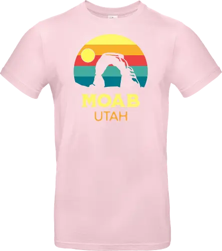 Moab Utah Wüsten Landschaft Sonnenuntergang Outdoor Abenteuer - Standard T-Shirt