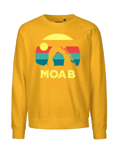 Moab Utah Wüsten Landschaft Sonnenuntergang Outdoor Abenteuer - Fairtrade Sweatshirt