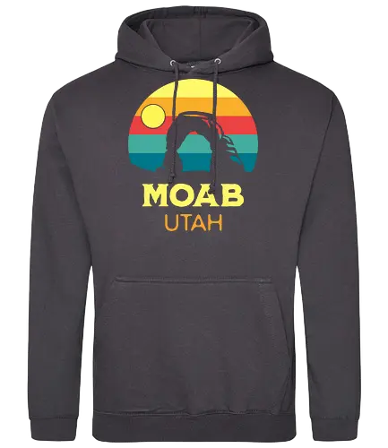 Moab Utah Wüsten Landschaft Sonnenuntergang Outdoor Abenteuer - Standard Hoodie