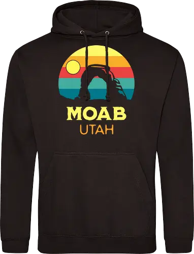 Moab Utah Wüsten Landschaft Sonnenuntergang Outdoor Abenteuer - Standard Hoodie