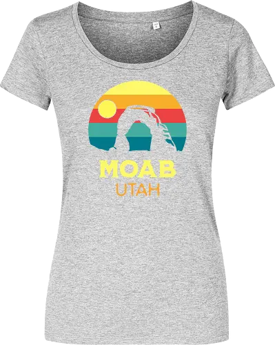 Moab Utah Wüsten Landschaft Sonnenuntergang Outdoor Abenteuer - Damen T-Shirt