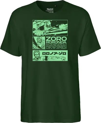 Zoro Roronoa - Straw Hat Pirates Swordman - one, piece, zoro, roronoa, anime, anime gift, jjk, pirate - Fairtrade T-Shirt