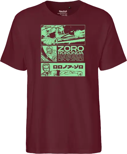 Zoro Roronoa - Straw Hat Pirates Swordman - one, piece, zoro, roronoa, anime, anime gift, jjk, pirate - Fairtrade T-Shirt