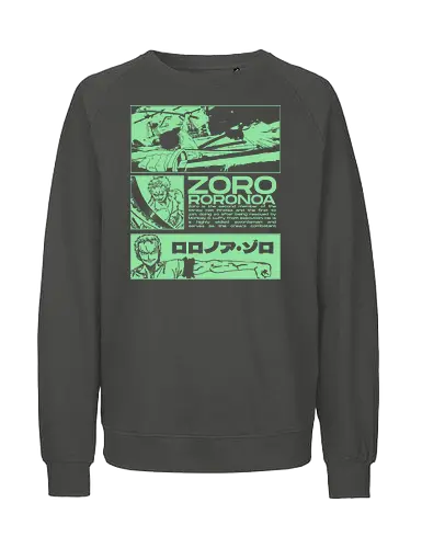 Zoro Roronoa - Straw Hat Pirates Swordman - one, piece, zoro, roronoa, anime, anime gift, jjk, pirate - Fairtrade Sweatshirt