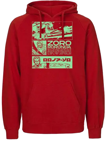 Zoro Roronoa - Straw Hat Pirates Swordman - one, piece, zoro, roronoa, anime, anime gift, jjk, pirate - Fairtrade Hoodie