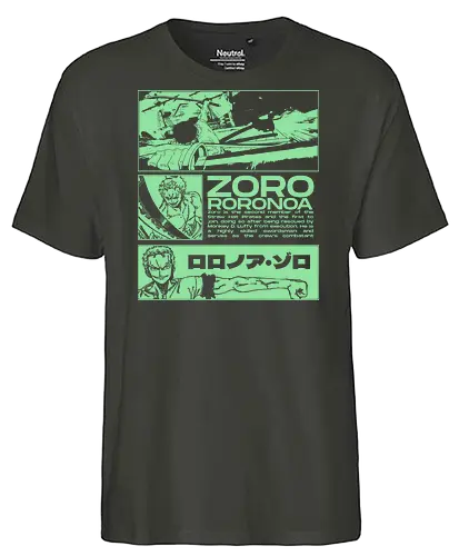 Zoro Roronoa - Straw Hat Pirates Swordman - one, piece, zoro, roronoa, anime, anime gift, jjk, pirate - Fairtrade T-Shirt