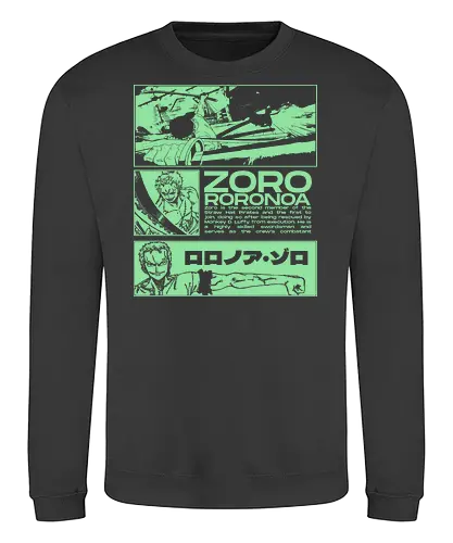 Zoro Roronoa - Straw Hat Pirates Swordman - one, piece, zoro, roronoa, anime, anime gift, jjk, pirate - Sweatshirt