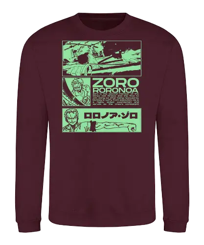 Zoro Roronoa - Straw Hat Pirates Swordman - one, piece, zoro, roronoa, anime, anime gift, jjk, pirate - Sweatshirt