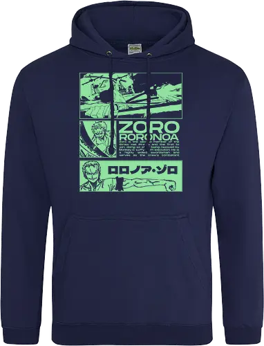 Zoro Roronoa - Straw Hat Pirates Swordman - one, piece, zoro, roronoa, anime, anime gift, jjk, pirate - Standard Hoodie