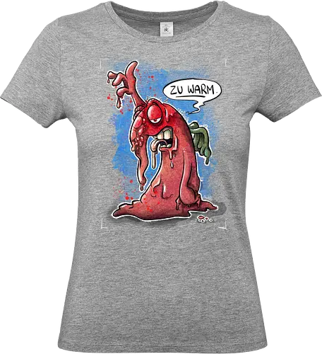 Zu warm. - Monsta, Monster, Hitze, Sommer, warm - Standard T-Shirt (Frauen)