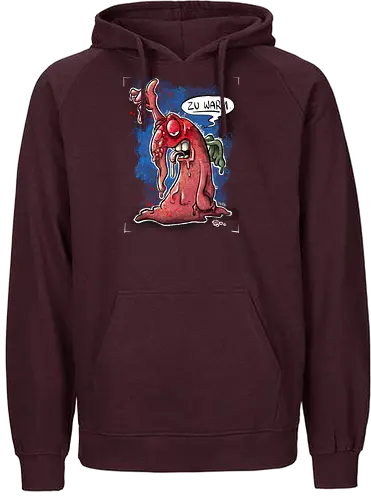 Zu warm. - Monsta, Monster, Hitze, Sommer, warm - Fairtrade Hoodie