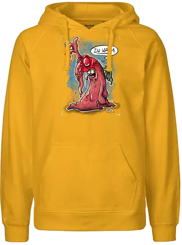 Zu warm. - Monsta, Monster, Hitze, Sommer, warm - Fairtrade Hoodie