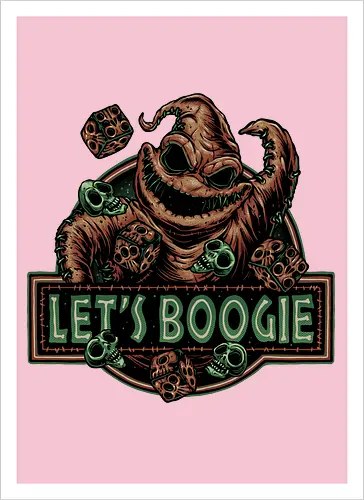 Let’s Boogie - Movie, animated, animation, horror, Halloween, creature, character, fantasy - Kunstdruck