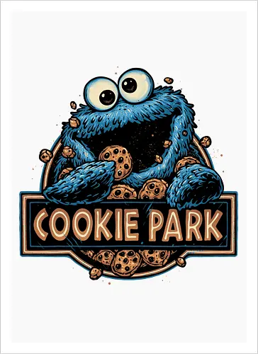 Welcome to Cookie Park - TV show, TV series, kids, monster, muppet, character, cookies, cute, puppet - Kunstdruck