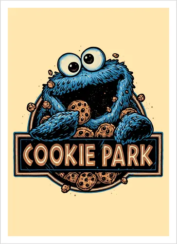 Welcome to Cookie Park - TV show, TV series, kids, monster, muppet, character, cookies, cute, puppet - Kunstdruck