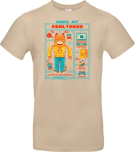 MODEL KIT: ADULTHOOD - model kit, millennials, retro, vintage, gamer, adulthood - Standard T-Shirt