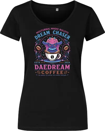 Daedream Dark Element Coffee - Pal, pal world, daedream, dark element, depresso, gaming, video game, gamer, survival, crafting, farming, monsters, coffee, lamball, adventure - Damen T-Shirt