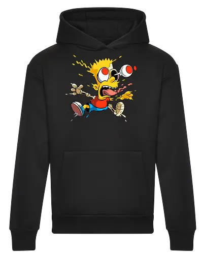 Freaky Junge - Kreatur des Chaos - freaky boy, gelbe kreatur, horror kunst, creepy cartoon, skelett kunst, body horror, seltsame kreatur, dark cartoon, surreal art, creepy art, monster design, horror cartoon, seltsamer charakter, schwarzer humor, geek art - Heavyweight Hoodie