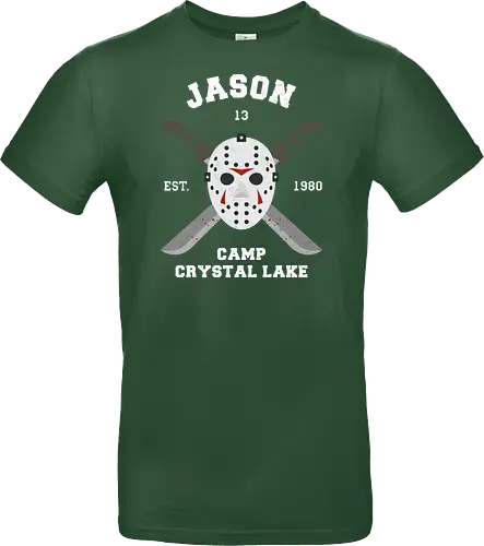 Jason Voorhees - Crystal Lake - friday the 13th, jason voorhees, crystal lake, jason, halloween, horror movie, horror, jason voorhees mask - Standard T-Shirt