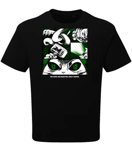 return of catvengers  - cat, meow, kitty, fun, avenger, drdoom, doomsday, cartoon, fantastic, hoomanlover, catlover - Oversize T-Shirt