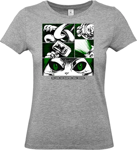 return of catvengers  - cat, meow, kitty, fun, avenger, drdoom, doomsday, cartoon, fantastic, hoomanlover, catlover - Standard T-Shirt (Frauen)