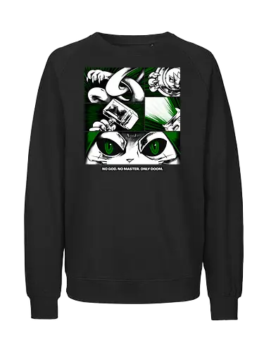 return of catvengers  - cat, meow, kitty, fun, avenger, drdoom, doomsday, cartoon, fantastic, hoomanlover, catlover - Fairtrade Sweatshirt