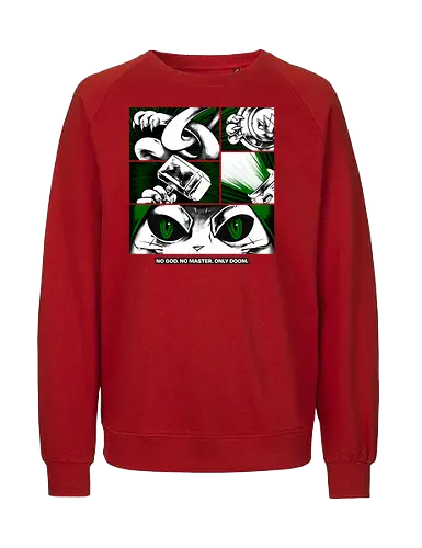 return of catvengers  - cat, meow, kitty, fun, avenger, drdoom, doomsday, cartoon, fantastic, hoomanlover, catlover - Fairtrade Sweatshirt
