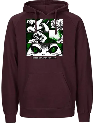 return of catvengers  - cat, meow, kitty, fun, avenger, drdoom, doomsday, cartoon, fantastic, hoomanlover, catlover - Fairtrade Hoodie