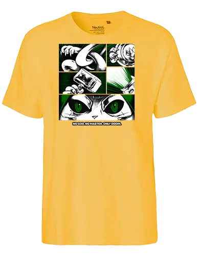 return of catvengers  - cat, meow, kitty, fun, avenger, drdoom, doomsday, cartoon, fantastic, hoomanlover, catlover - Fairtrade T-Shirt