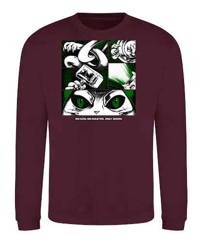 return of catvengers  - cat, meow, kitty, fun, avenger, drdoom, doomsday, cartoon, fantastic, hoomanlover, catlover - Sweatshirt