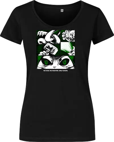 return of catvengers  - cat, meow, kitty, fun, avenger, drdoom, doomsday, cartoon, fantastic, hoomanlover, catlover - Damen T-Shirt
