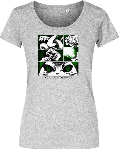 return of catvengers  - cat, meow, kitty, fun, avenger, drdoom, doomsday, cartoon, fantastic, hoomanlover, catlover - Damen T-Shirt