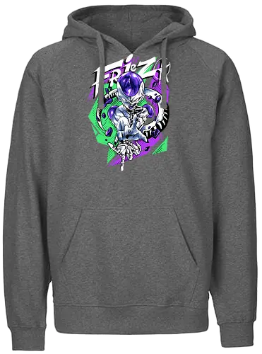 broken violet alien  - Dragon, frieza, villain, streetwear, artwear, cool, songoku - Fairtrade Hoodie