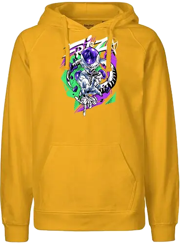 broken violet alien  - Dragon, frieza, villain, streetwear, artwear, cool, songoku - Fairtrade Hoodie