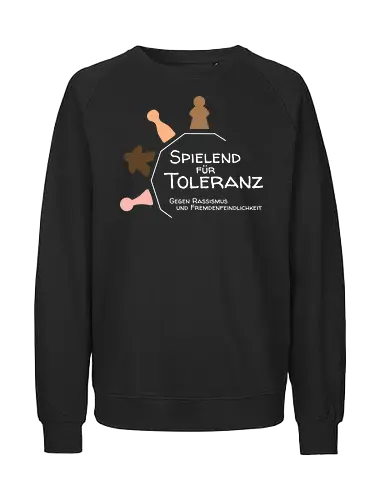 Spielend für Toleranz - Toleranz, Brettspiele - Fairtrade Sweatshirt