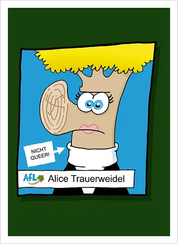 Trauerweidel - Ruthe, Trauerweidel, Baum, Wald - Kunstdruck