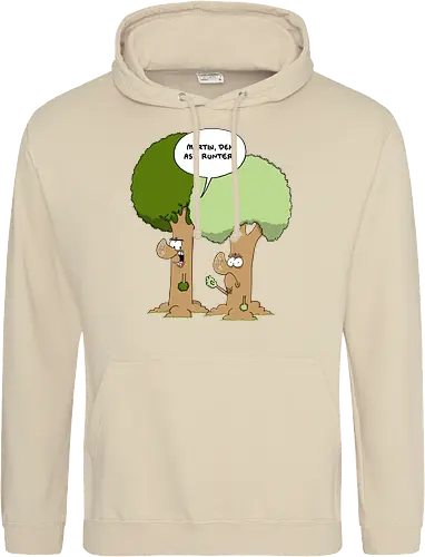 Den Ast runter - Baum, Bäume, Martin, Wald, Ruthe, Comic, Cartoon - Standard Hoodie