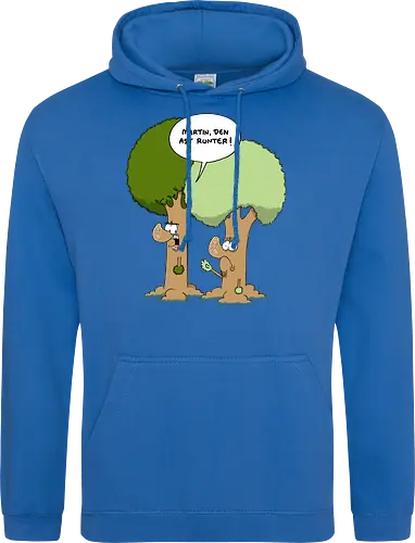 Den Ast runter - Baum, Bäume, Martin, Wald, Ruthe, Comic, Cartoon - Standard Hoodie