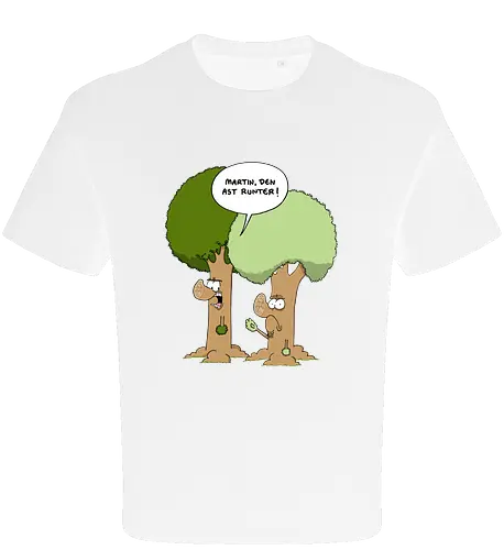 Den Ast runter - Baum, Bäume, Martin, Wald, Ruthe, Comic, Cartoon - Oversize T-Shirt