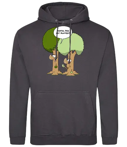 Den Ast runter - Baum, Bäume, Martin, Wald, Ruthe, Comic, Cartoon - Standard Hoodie
