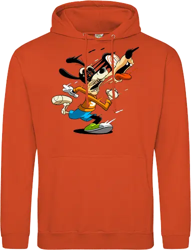 Freaky Tollpatschiger Hund - Cartoon Horror Underground Art - freaky tollpatschiger Hund Art, Cartoon Horror Underground, tollpatschiger Hund dunkles Shirt, Horror Cartoon Spiralaugen, Hund Skelett Gesicht Art, Goofy, dunkles oranges Pop Art, alternativer freaky Hund Charakter, verrückte Cartoon Mode, chaotischer Hund Streifen Art, Underground dunkles Geek, Horror Nostalgie klassischer Cartoon, Punk Hund Cartoon, alternative Cartoon Shirt, dunkle Retro Hund Art, chaotischer oranger Cartoon - Standard Hoodie
