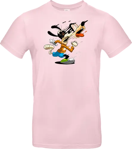 Freaky Tollpatschiger Hund - Cartoon Horror Underground Art - freaky tollpatschiger Hund Art, Cartoon Horror Underground, tollpatschiger Hund dunkles Shirt, Horror Cartoon Spiralaugen, Hund Skelett Gesicht Art, Goofy, dunkles oranges Pop Art, alternativer freaky Hund Charakter, verrückte Cartoon Mode, chaotischer Hund Streifen Art, Underground dunkles Geek, Horror Nostalgie klassischer Cartoon, Punk Hund Cartoon, alternative Cartoon Shirt, dunkle Retro Hund Art, chaotischer oranger Cartoon - Standard T-Shirt
