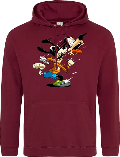 Freaky Tollpatschiger Hund - Cartoon Horror Underground Art - freaky tollpatschiger Hund Art, Cartoon Horror Underground, tollpatschiger Hund dunkles Shirt, Horror Cartoon Spiralaugen, Hund Skelett Gesicht Art, Goofy, dunkles oranges Pop Art, alternativer freaky Hund Charakter, verrückte Cartoon Mode, chaotischer Hund Streifen Art, Underground dunkles Geek, Horror Nostalgie klassischer Cartoon, Punk Hund Cartoon, alternative Cartoon Shirt, dunkle Retro Hund Art, chaotischer oranger Cartoon - Standard Hoodie