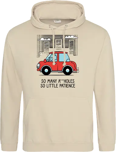 A little patience - Cats, Traffic, Cars, Middle finger - Standard Hoodie